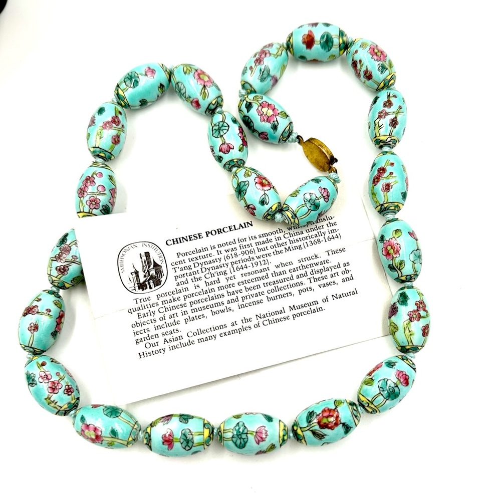 Chinese Export Porcelain Bead Necklace Smithsonian